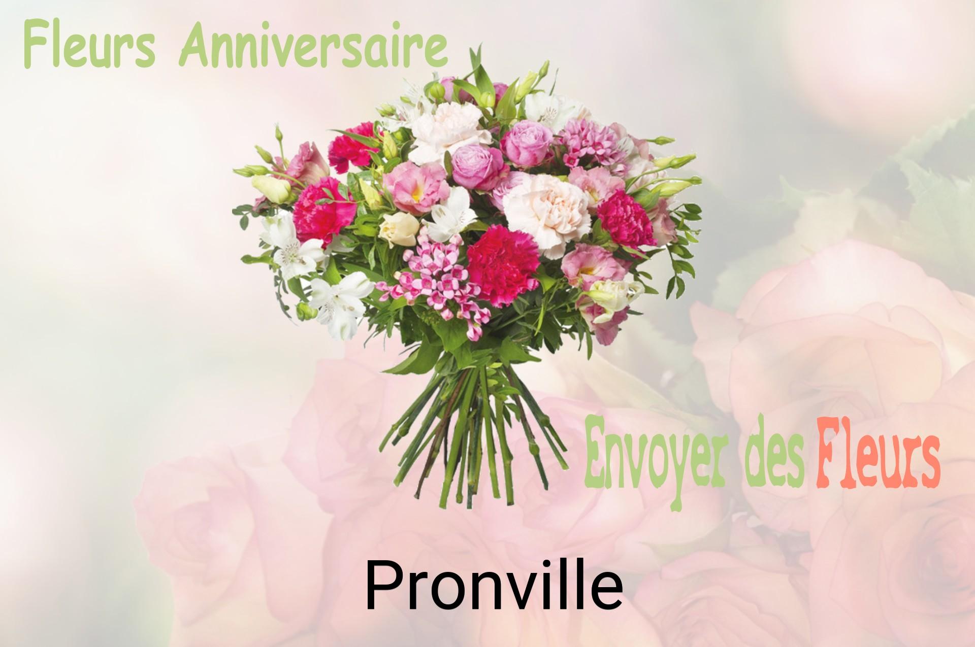 Bouquet de fleurs d’anniversaire livré à Pronville